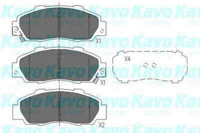 KAVO PARTS kbp2002 -  Комплект тормозных колодок, дисковый тормоз